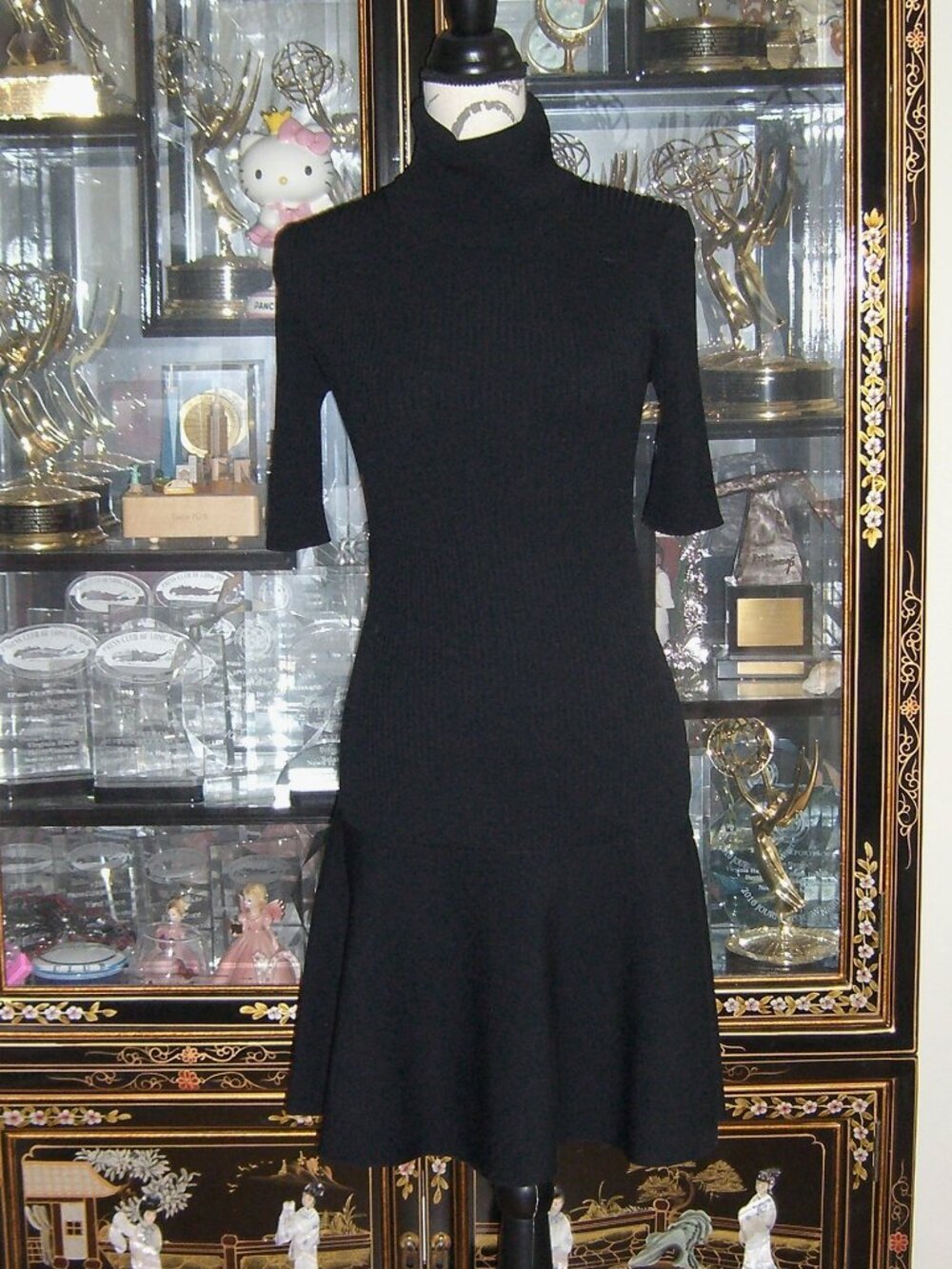 MICHAEL MICHAEL KORS TURTLENECK BODYCON DRESS M